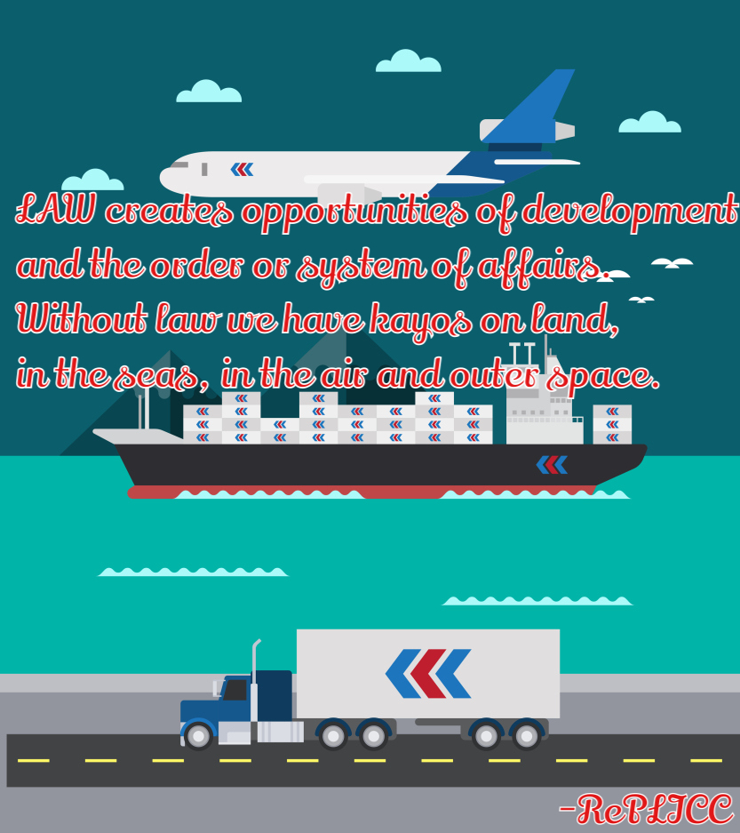 Flat Design Of Cargo Transportation Sea Air Land